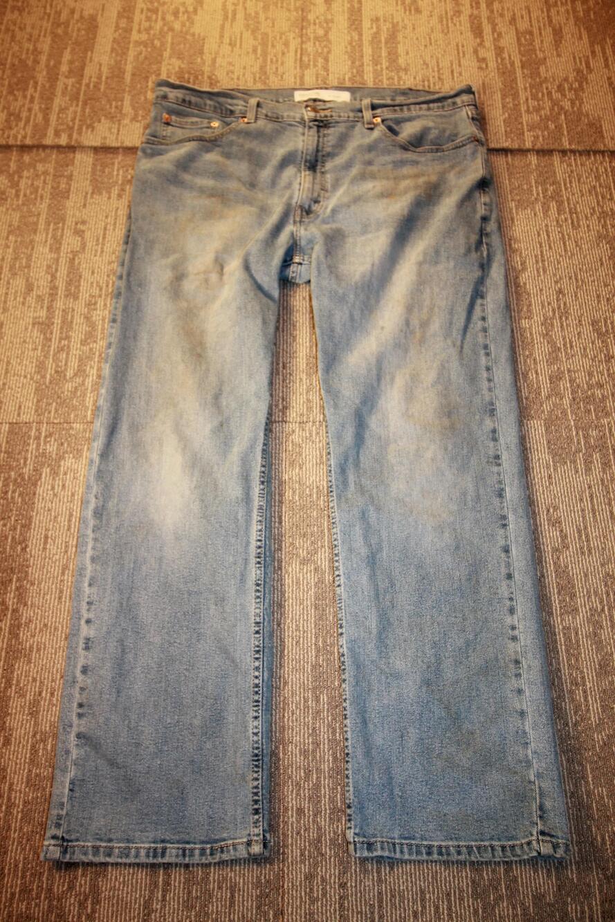 Signature By Levi Strauss S61 Relaxed Jeans Mens 38x30 Light Wash Straight Denim